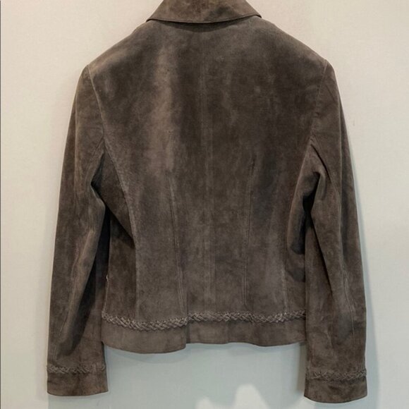 Anne Klein Brown Leather Jacket - Picture 12 of 14